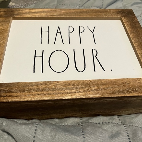 Rae Dunn | Dining | Rae Dunn Happy Hour Sign Plaque | Poshmark